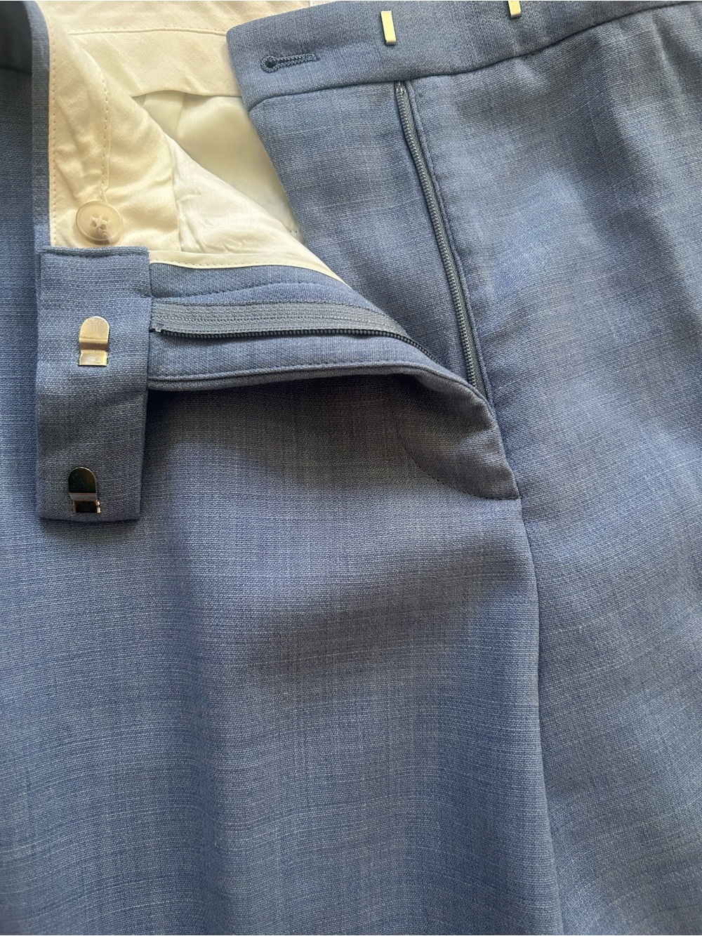 REISS Classic Dress Pants Wool Straight leg office classic - Picture 6 of 11